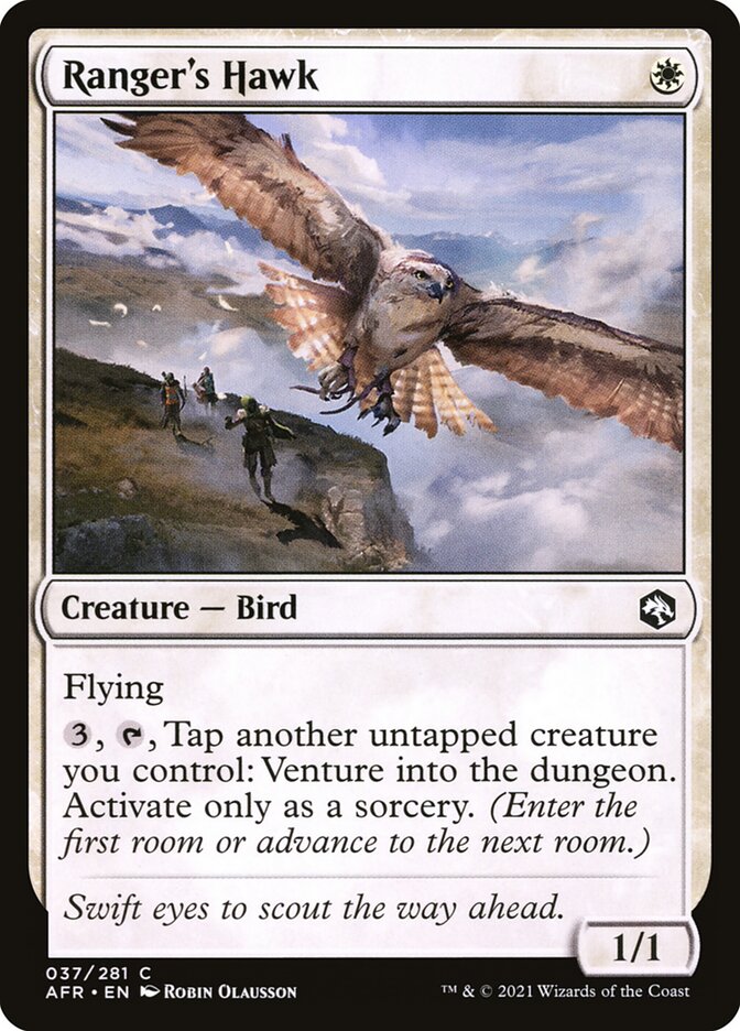 MTG Card Title: Ranger's Hawk AFR/37