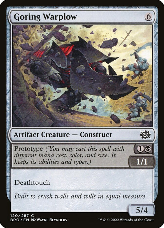 MTG Card Title: Goring Warplow BRO/120