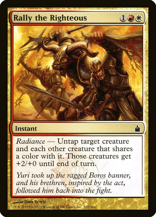 MTG Card Title: Rally the Righteous RAV/222