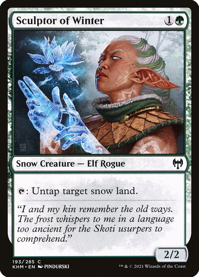 MTG Card Title: Sculptor of Winter KHM/193