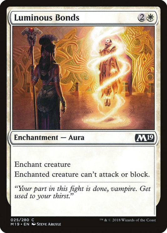 MTG Card Title: Luminous Bonds M19/25