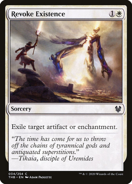 MTG Card Title: Revoke Existence THB/34