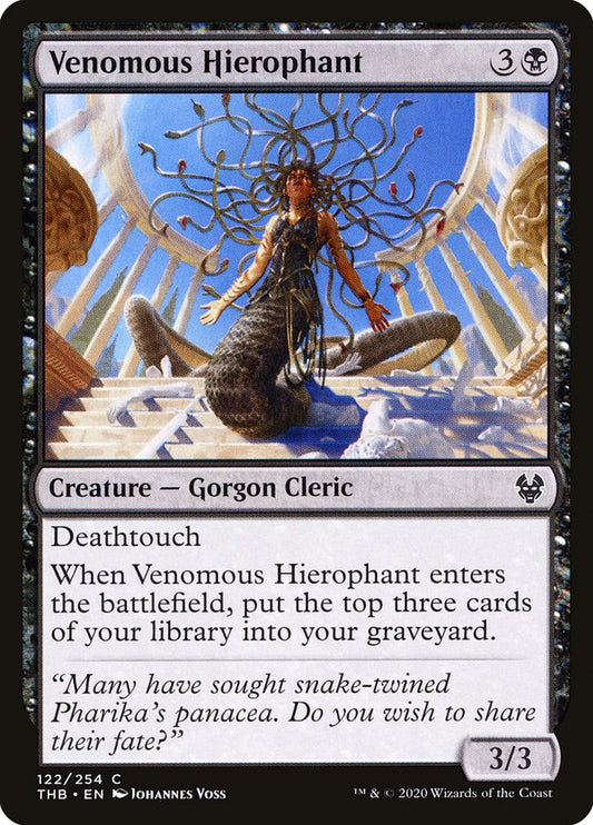 MTG Card Title: Venomous Hierophant THB/122