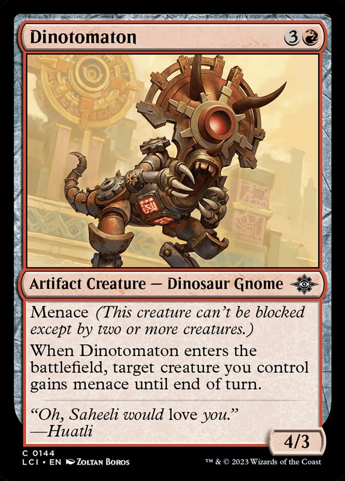 MTG Card Title: Dinotomaton LCI/144