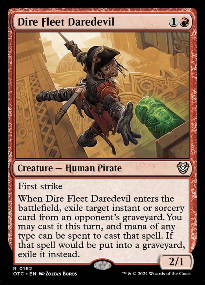 MTG Card Title: Dire Fleet Daredevil OTC/162