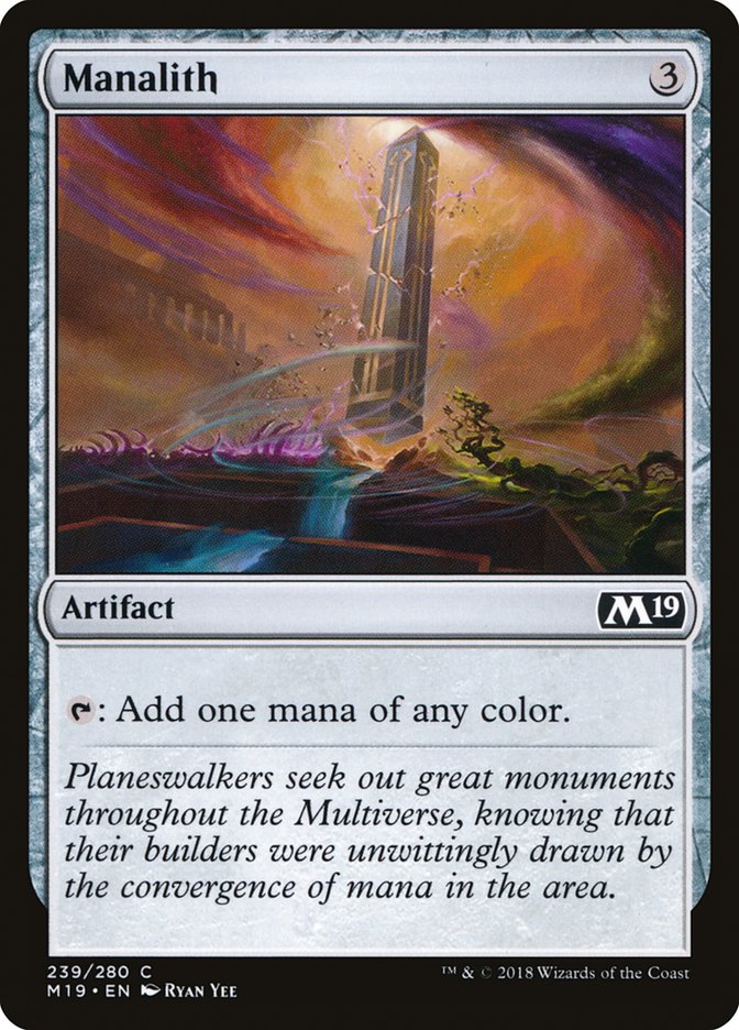 MTG Card Title: Manalith M19/239