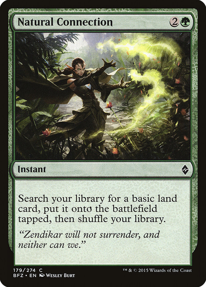MTG Card Title: Natural Connection BFZ/179