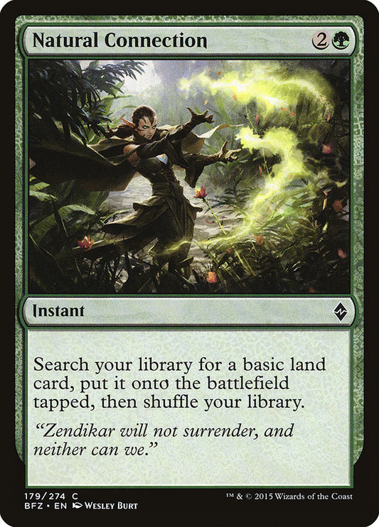 MTG Card Title: Natural Connection BFZ/179
