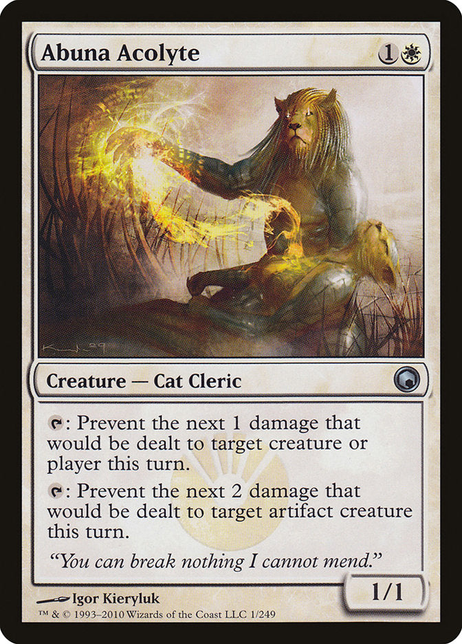 MTG Card Title: Abuna Acolyte SOM/1