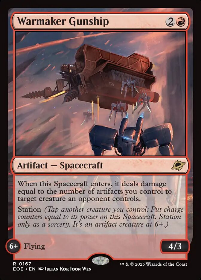 MTG Card Title: Warmaker Gunship EOE/167