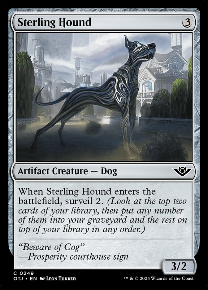 MTG Card Title: Sterling Hound OTJ/249