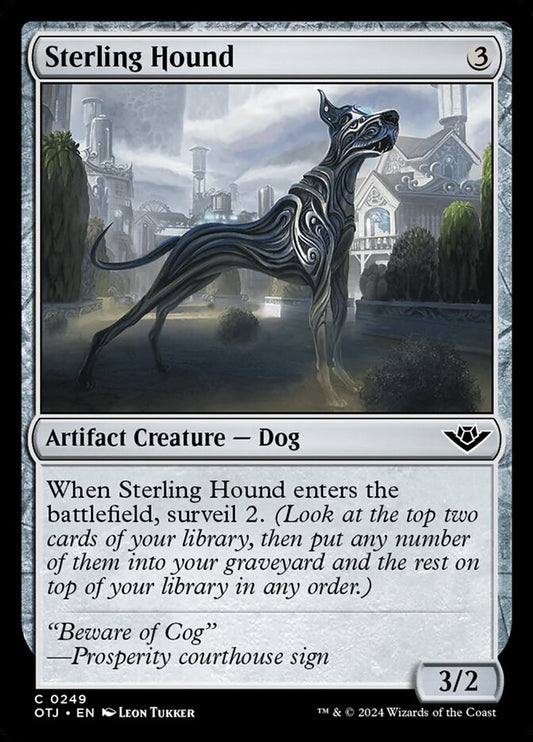 MTG Card Title: Sterling Hound OTJ/249