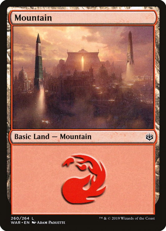 MTG Card Title: Mountain WAR/260