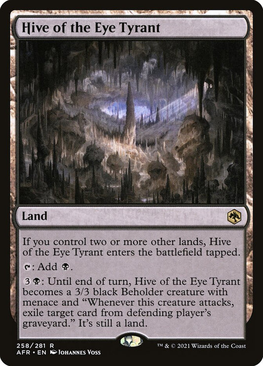 MTG Card Title: Hive of the Eye Tyrant AFR/258