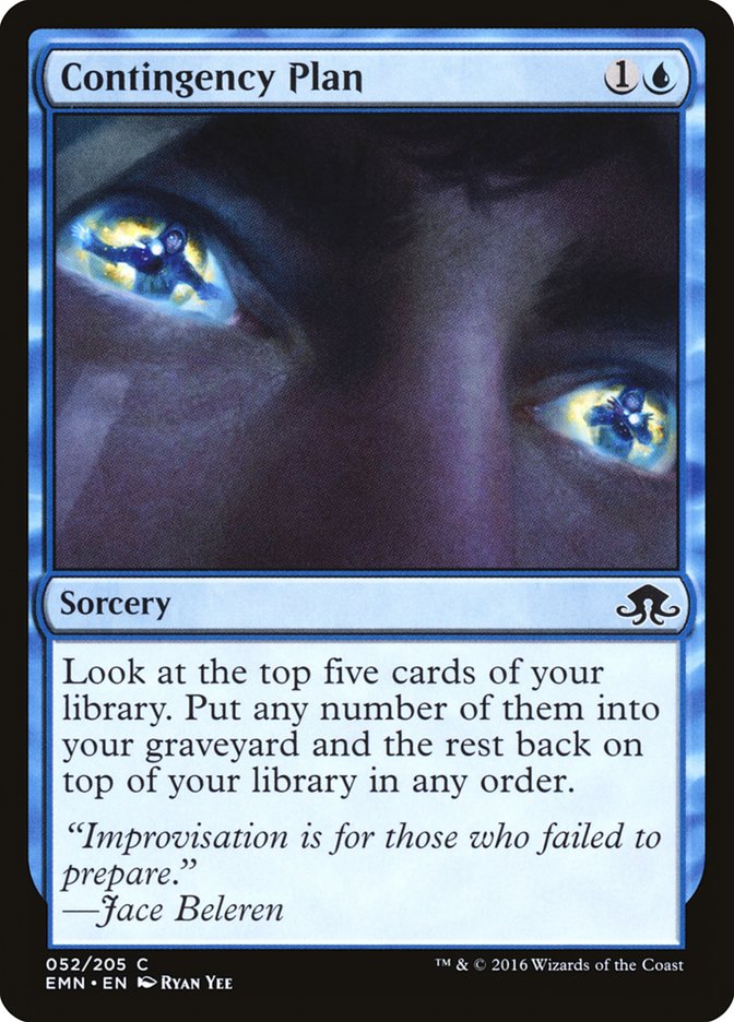 MTG Card Title: Contingency Plan EMN/52