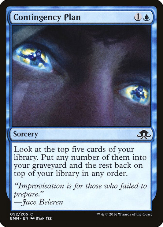 MTG Card Title: Contingency Plan EMN/52