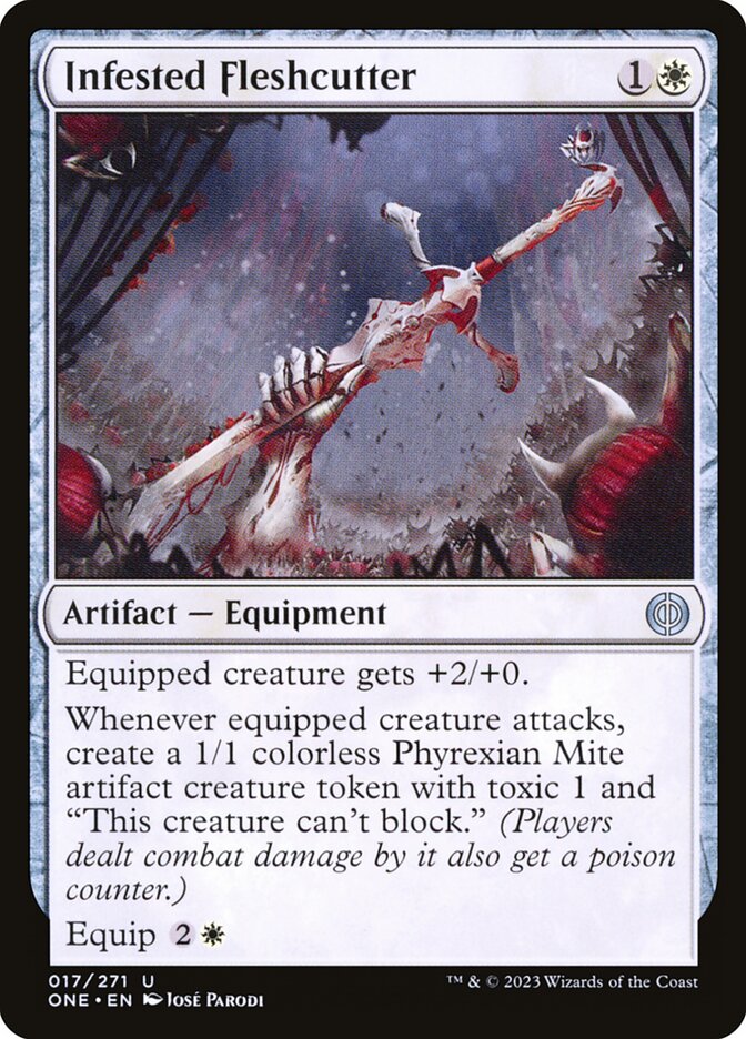 MTG Card Title: Infested Fleshcutter ONE/17