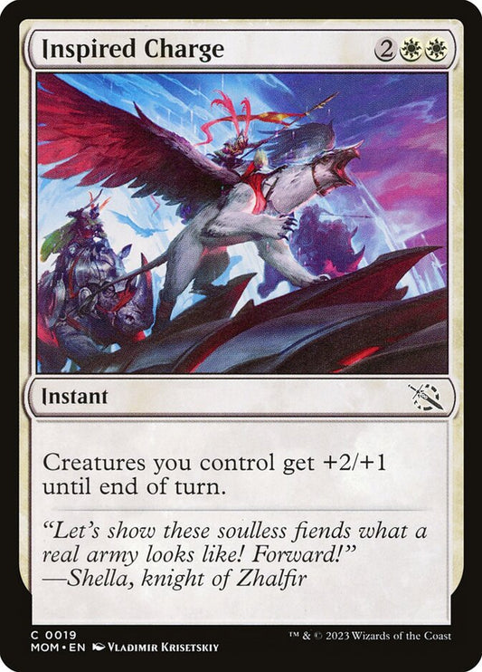 MTG Card Title: Inspired Charge MOM/19