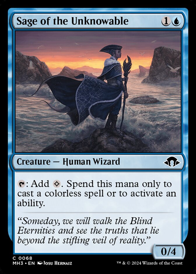 MTG Card Title: Sage of the Unknowable MH3/68