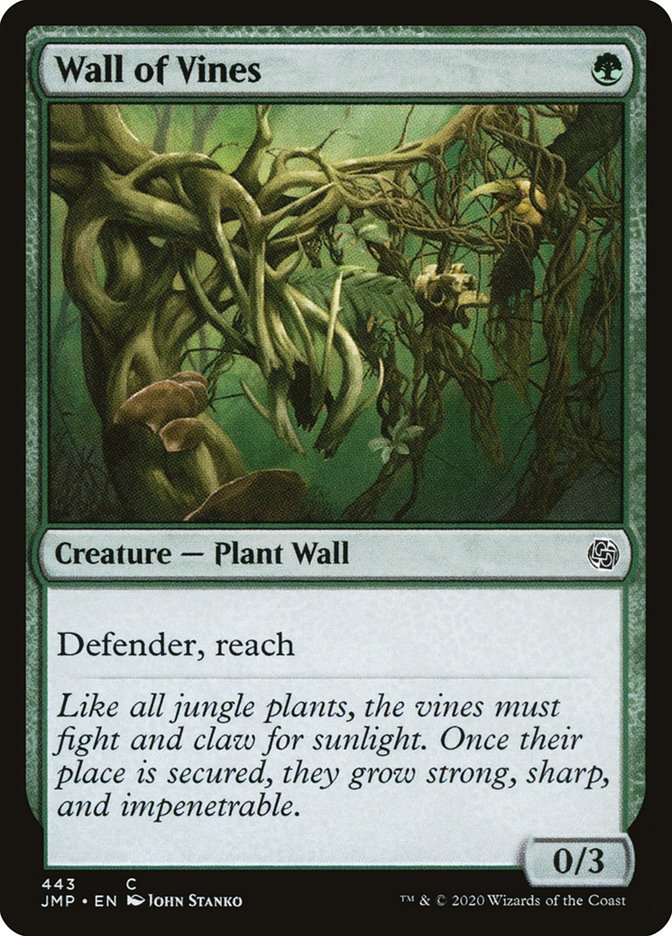 MTG Card Title: Wall of Vines JMP/443