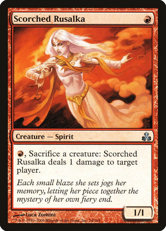 MTG Card Title: Scorched Rusalka GPT/74