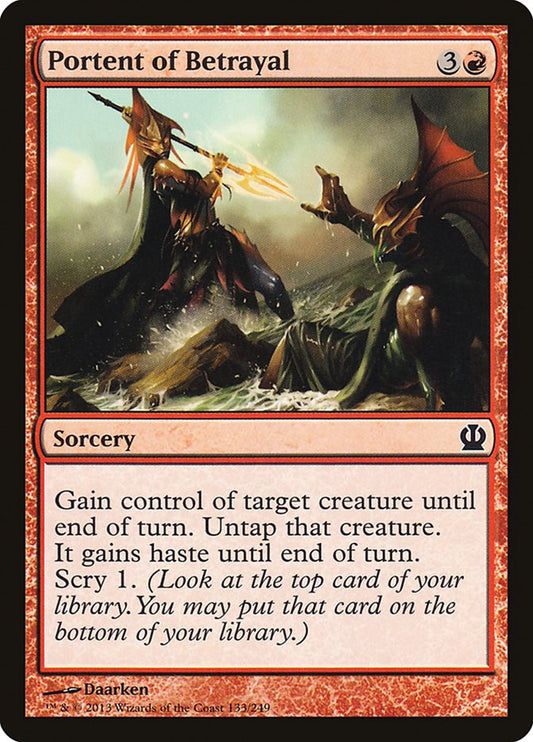 MTG Card Title: Portent of Betrayal THS/133