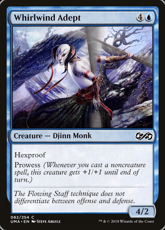 MTG Card Title: Whirlwind Adept UMA/82