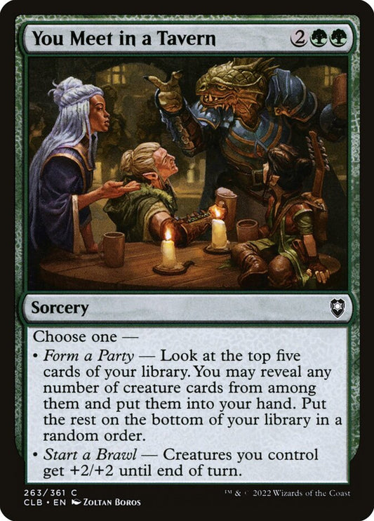 MTG Card Title: You Meet in a Tavern CLB/263