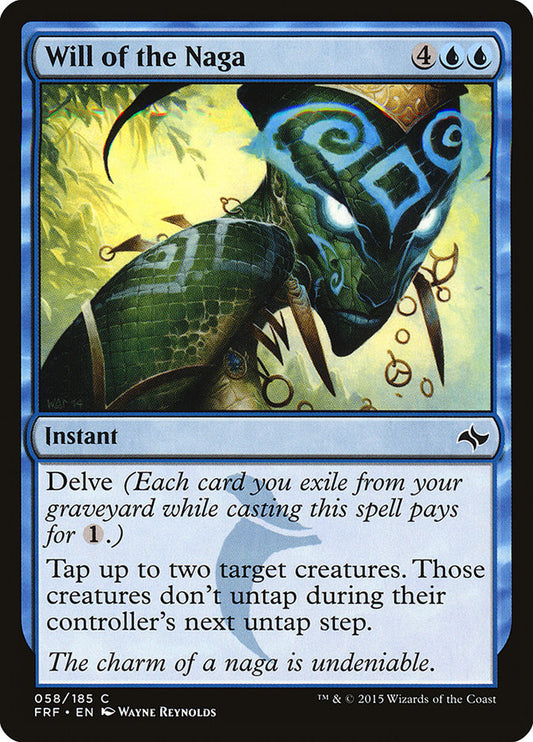 MTG Card Title: Will of the Naga FRF/58