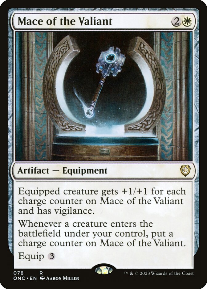 MTG Card Title: Mace of the Valiant ONC/78