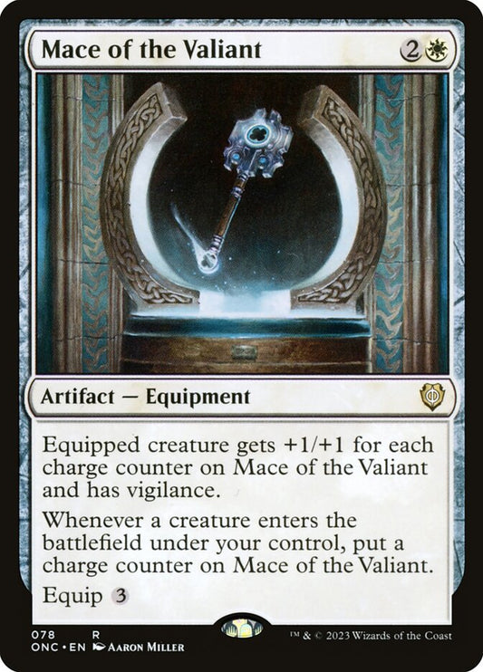 MTG Card Title: Mace of the Valiant ONC/78