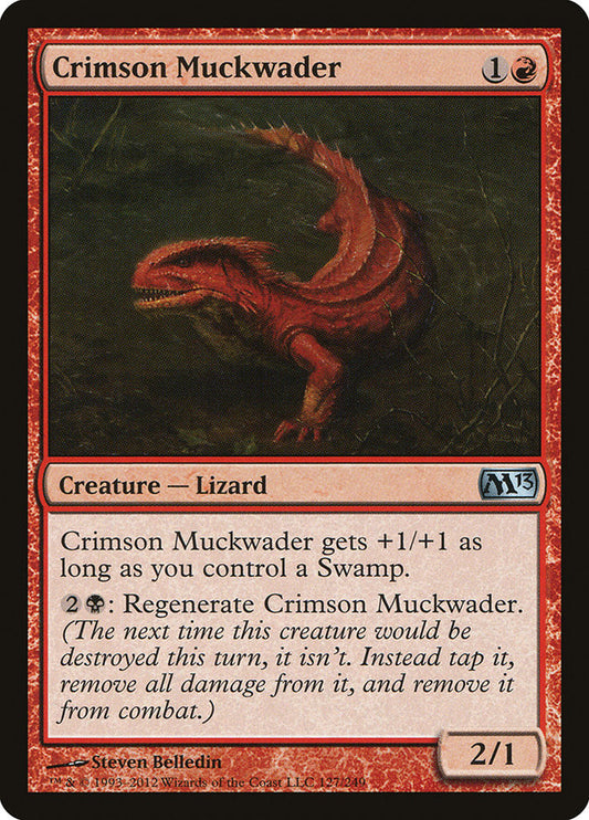 MTG Card Title: Crimson Muckwader M13/127