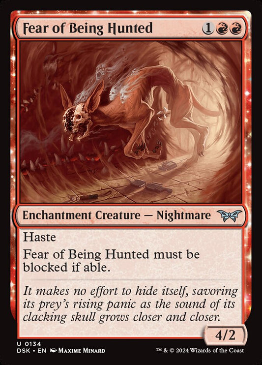 MTG Card Title: Fear of Being Hunted DSK/134