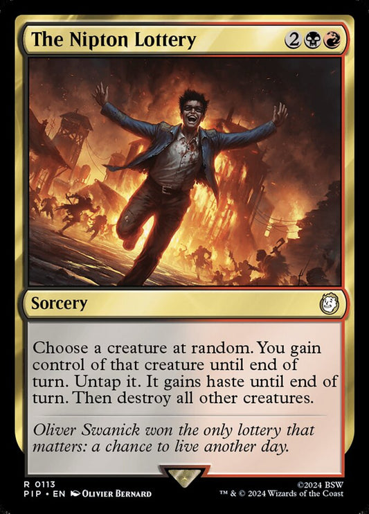 MTG Card Title: The Nipton Lottery PIP/113