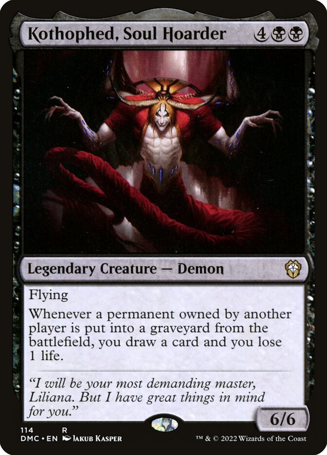MTG Card Title: Kothophed, Soul Hoarder DMC/114