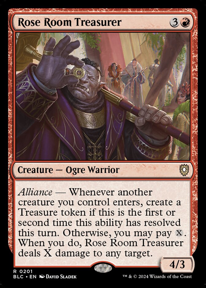 MTG Card Title: Rose Room Treasurer BLC/201