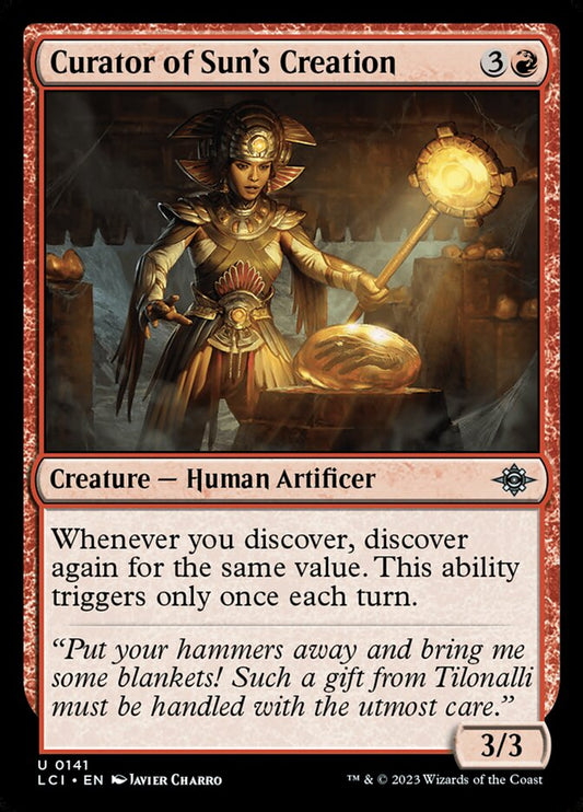 MTG Card Title: Curator of Sun's Creation LCI/141