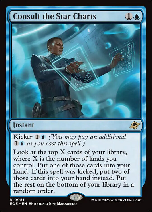 MTG Card Title: Consult the Star Charts EOE/51