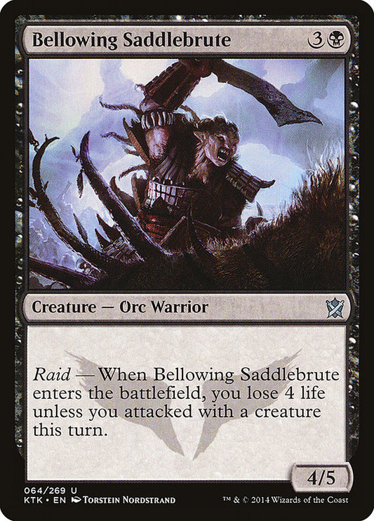 MTG Card Title: Bellowing Saddlebrute KTK/64