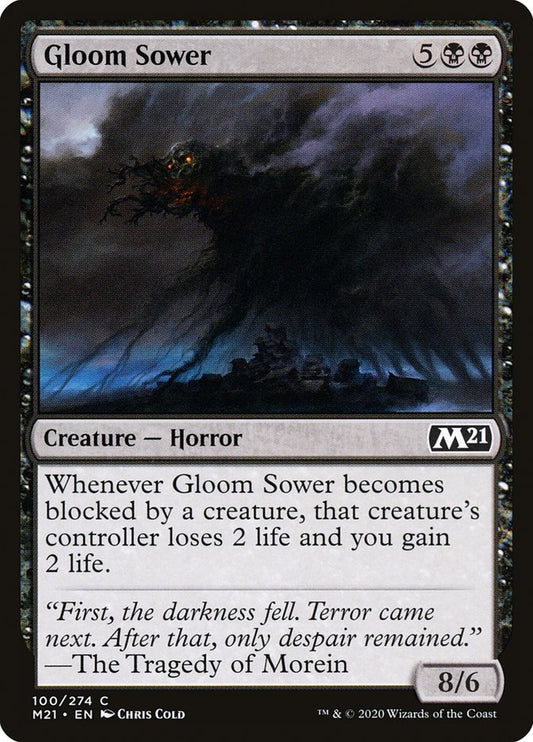 MTG Card Title: Gloom Sower M21/100