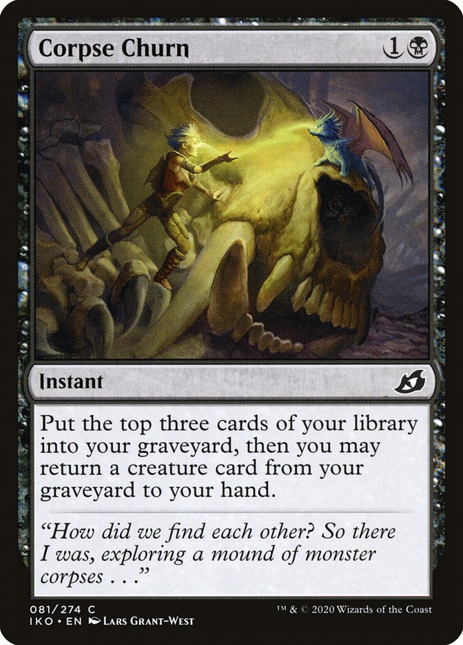 MTG Card Title: Corpse Churn IKO/81