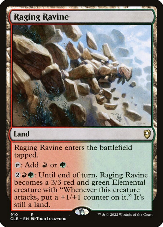 MTG Card Title: Raging Ravine CLB/910