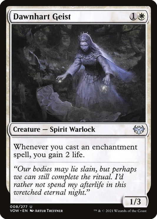 MTG Card Title: Dawnhart Geist VOW/8