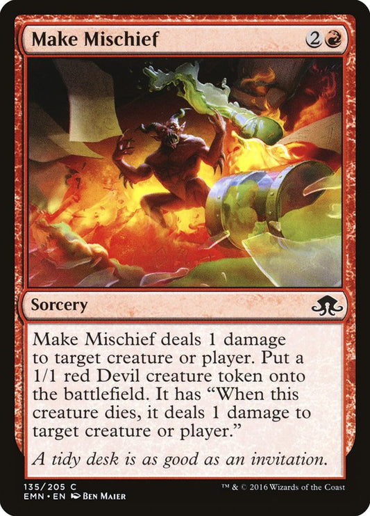 MTG Card Title: Make Mischief EMN/135