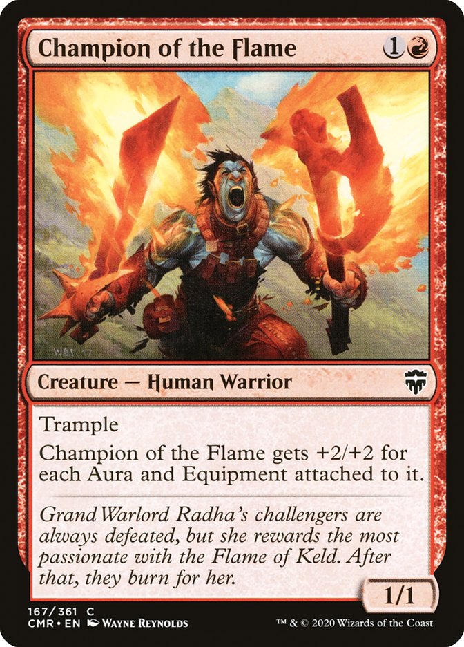MTG Card Title: Champion of the Flame CMR/167