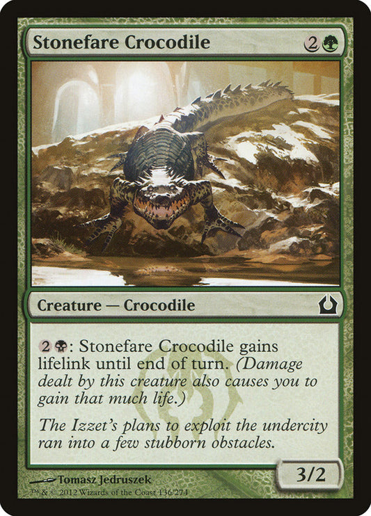 MTG Card Title: Stonefare Crocodile RTR/136