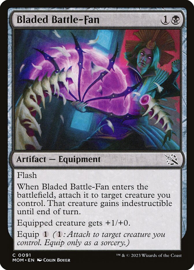 MTG Card Title: Bladed Battle-Fan MOM/91