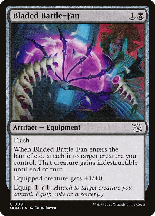 MTG Card Title: Bladed Battle-Fan MOM/91