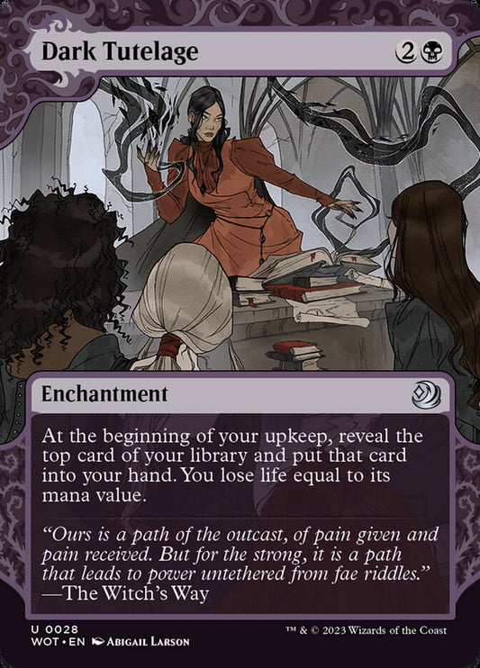 MTG Card Title: Dark Tutelage WOT/28