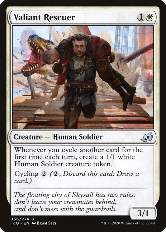 MTG Card Title: Valiant Rescuer IKO/36